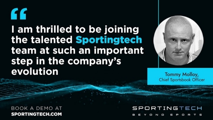 Sportingtech nomeia Tommy Molloy como Chief Sportsbook Officer