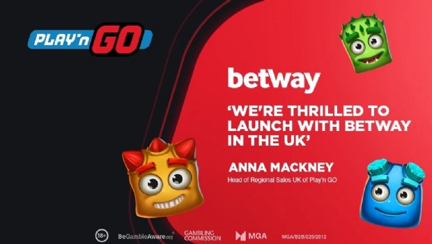 Play’n GO é lançada no Reino Unido com a Betway