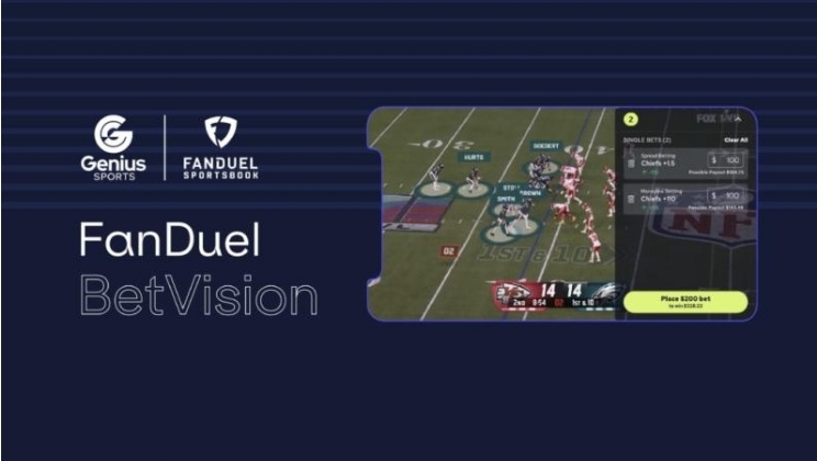 FanDuel expande parceria com a Genius Sports para lançar a revolucionária Solução de Transmissão NFL BetVision