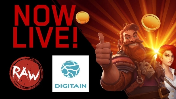 Digitain aumenta catálogo de slots online através de novo acordo com RAW iGaming