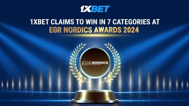 1xBet é finalista em sete categorias no EGR Nordics Awards 2024