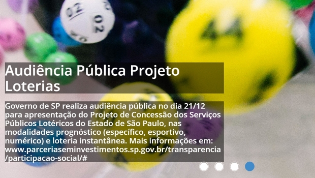 São Paulo resumes state lottery concession project to the private sector