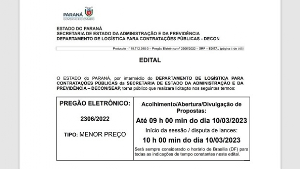 Paraná retoma licitação para plataforma de loterias e apostas esportivas