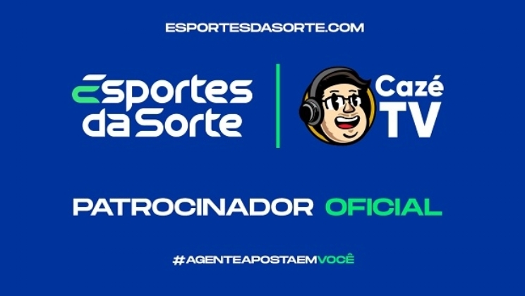 Cazé TV fecha patrocínio a casa de apostas Esportes da Sorte