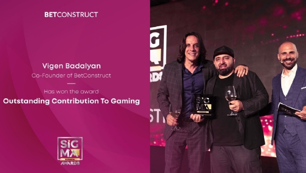 Cofundador da BetConstruct ganha prêmio Outstanding Contribution to Gaming no SiGMA Eurasia