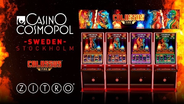 Zitro expande presença na Suécia com lançamento do Colossus Fire no Casino Cosmopol