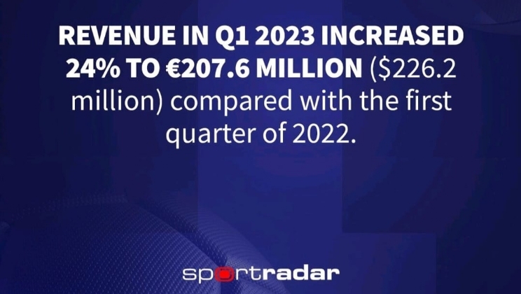 Sportradar relata fortes resultados do primeiro trimestre de 2023