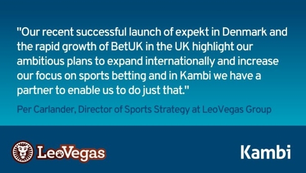 Kambi and LeoVegas extend global sportsbook partnership