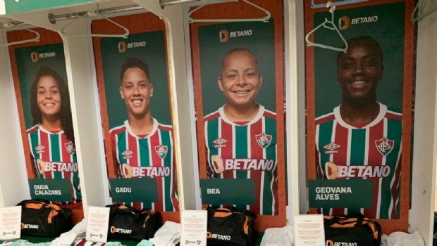 Betano customizes Fluminense women's football team changing room