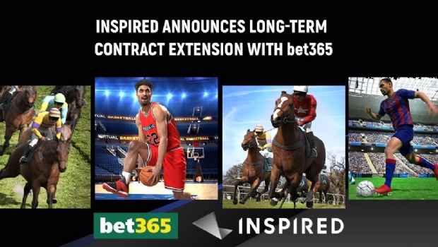 Inspired signs contract extension with bet365 for virtual sports content