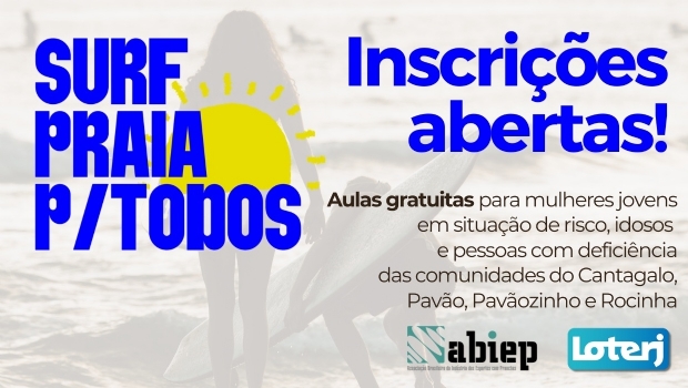 Projeto social com apoio da Loterj segue com inscrições abertas para aulas gratuitas de surf