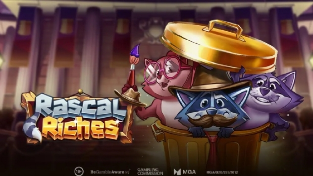 Play'n Go lança o jogo de slot 5x3 "Rascal Riches" com três guaxinins num assalto