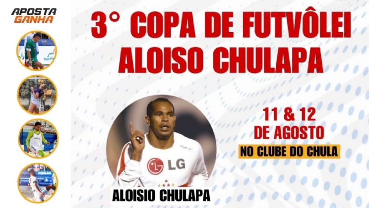 Aloísio Chulapa e Aposta Ganha se unem para realizar Copa de Futevôlei