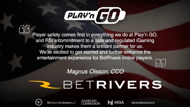 Play'n GO anuncia parceria com a operadora americana Rush Street Interactive