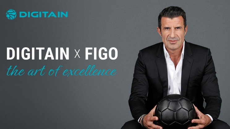 Luis Figo estendeu a sua parceria com o líder da indústria Digitain