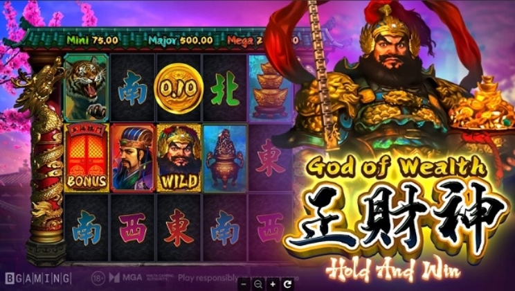 BGaming apresenta novo slot temático asiático God of Wealth: Hold and Win