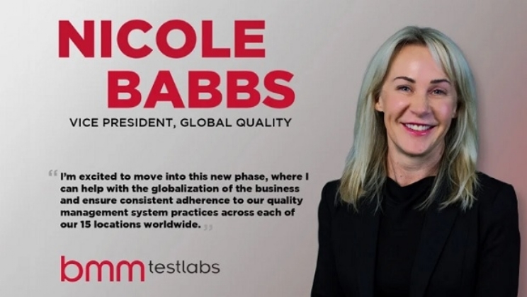 BMM Testlabs promove Nicole Babbs a vice-presidente de qualidade global