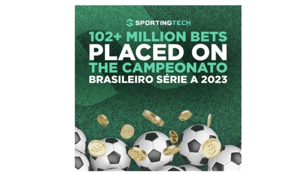 Sportingtech reports impressive stats of its platform in Brazil: over 102 million bets on Serie A