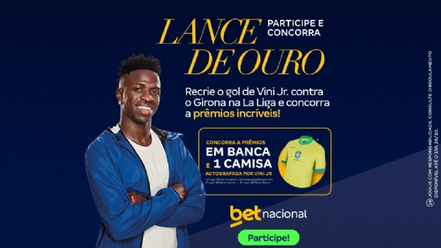 Betnacional challenges fans with 'Lance de Ouro' campaign in support of Vini Jr.