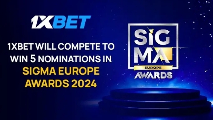 1xBet compete em 5 categorias no próximo SiGMA Europe Awards 2024