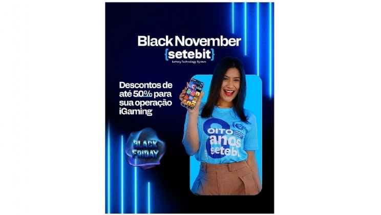 Setebit lança promoção Black November com descontos de até 50% para plataformas de iGaming