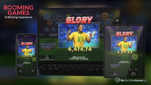 Booming Games lança ‘Ronaldinho Scores Shoot & Win’