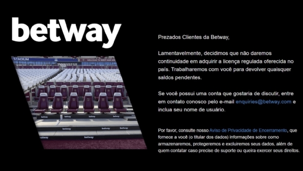 Betway desiste de operar no mercado regulado de apostas esportivas no Brasil