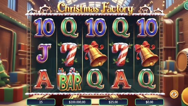 Vibra Gaming desembrulha os primeiros presentes festivos no novo slot Christmas Factory