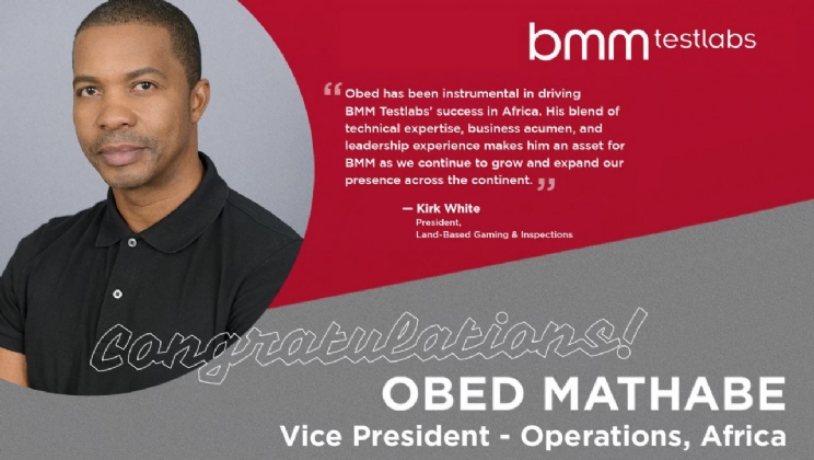 BMM Testlabs promove Obed Mathabe a vice-presidente de operações na África