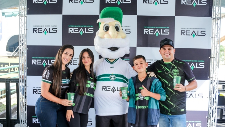 Reals ativa patrocínio ao Coritiba com ações no estádio e premia torcedores