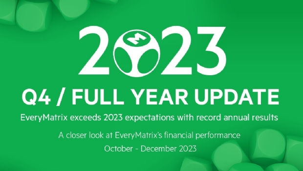 EveryMatrix exceeds 2023 expectations with record annual results