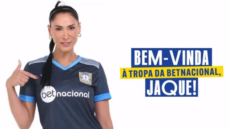 Betnacional anuncia Jaqueline como embaixadora da marca
