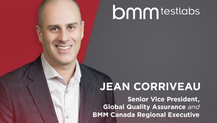 BMM Testlabs promove Jean Corriveau a Vice-Presidente Sênior de Garantia de Qualidade Global