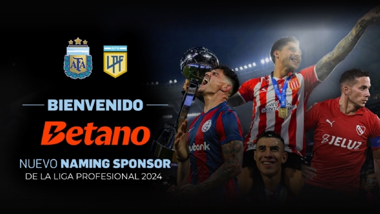 Betano estreia como sponsor titular e parceira exclusiva de apostas da liga argentina de futebol