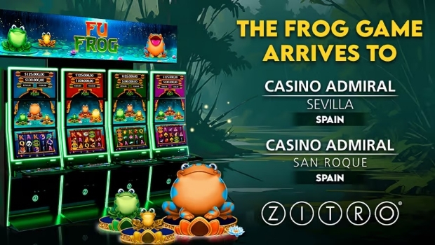 Zitro’s star game Fu Frog arrives to new casinos in Spain
