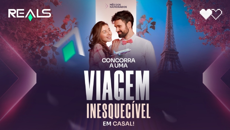 Reals lança promoção especial e presenteará casal com vale-viagem de R$ 20 mil