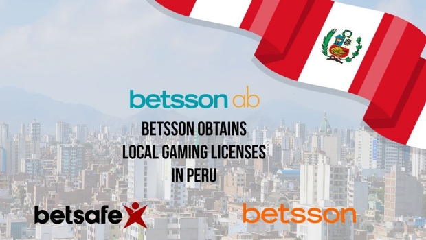 Betsson obtains local gaming licenses in Peru