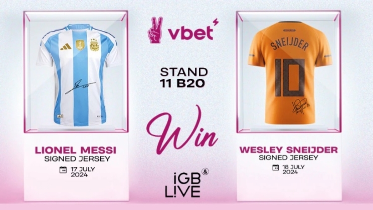 VBET sorteará camisas autografadas por Lionel Messi e Wesley Sneijder na iGB L!VE Amsterdam