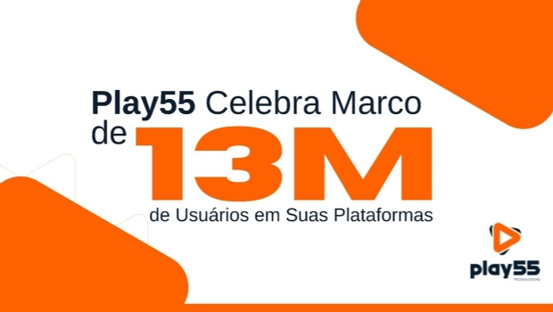 Play55 celebra marco de 13 milhões de usuários em suas plataformas de sorteios e jogos