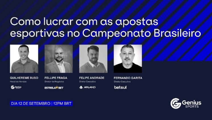 Genius Sports apresenta webinar sobre apostas no Campeonato Brasileiro com Betsul e EstrelaBet