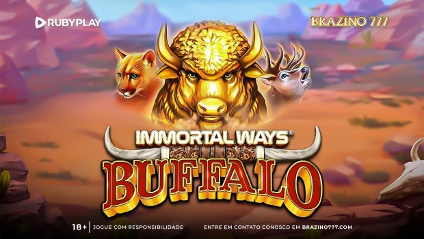 Desenvolvido pela RubyPlay, “Immortal Ways Buffalo” chega ao Brazino777