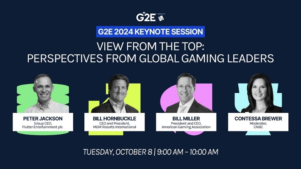 G2E 2024 reveals keynote speaker lineup ﻿Games Magazine Brasil