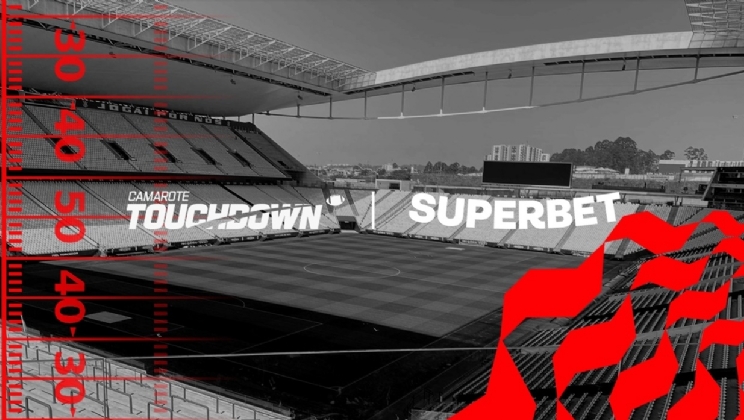 Superbet é patrocinadora do Camarote Touchdown para jogo da NFL na Arena Corinthians