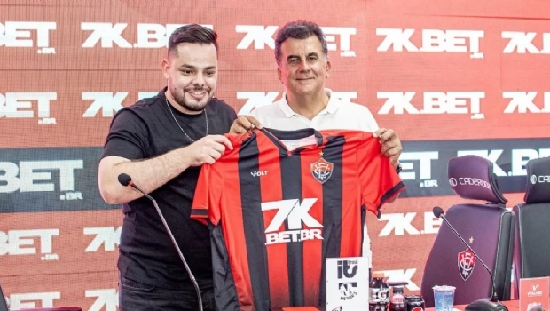 Vitória officially presented Bet7k as the largest sponsorship in the club's history