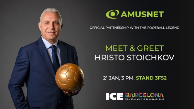 Com a presença estelar de Hristo Stoichkov, Amusnet promete um grande show na ICE Barcelona