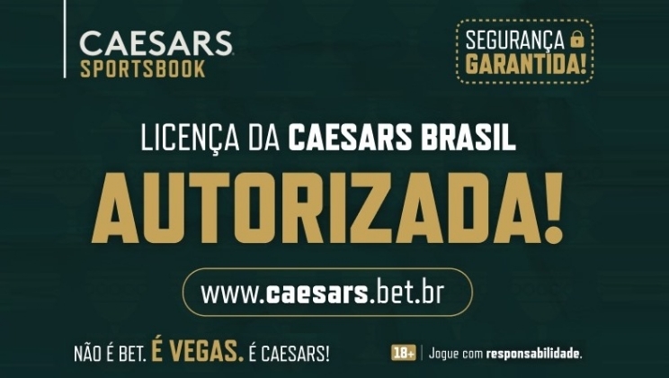 Caesars Sportsbook comemora a licença federal para continuar operando no Brasil